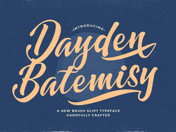 Dayden Batemisy - Brush Script Font preview picture