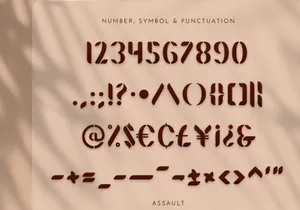 Assault Display Font