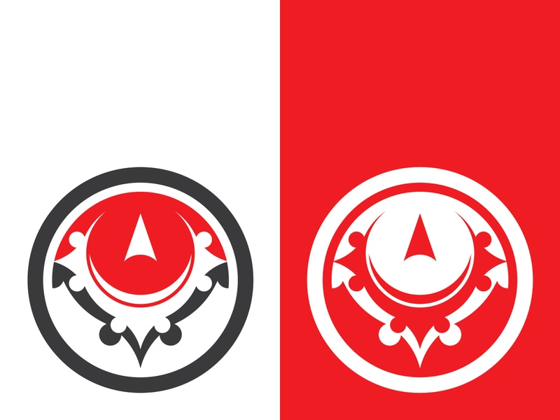 Compass logo template vector icon illustration design