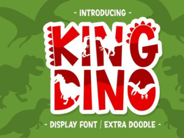 King Dino Font preview picture