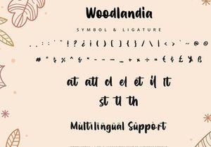 Woodlandia - Handwritten Font