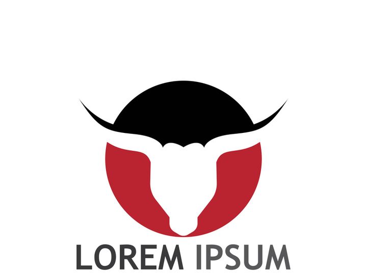 bull head horn logo