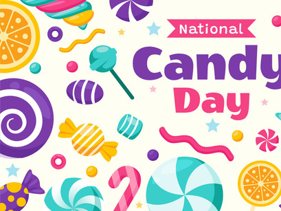 10 National Candy Day Illustration