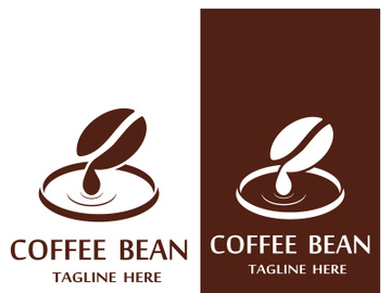 Premium coffee bean logo design. preview picture