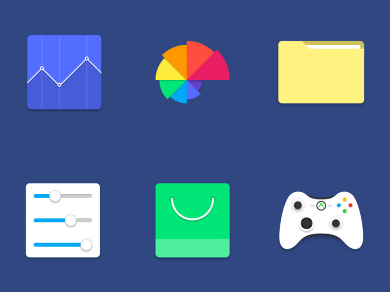 Slick Material Icons
