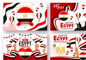 12 Egypt Revolution Day Illustration