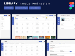 Library management UI Kit preview picture