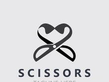 Scissors Logo Design Icon Template. Modern simple design. barbers tools and barbershop. Vector Illustration
