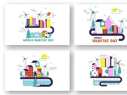 10 World Habitat Day Illustration