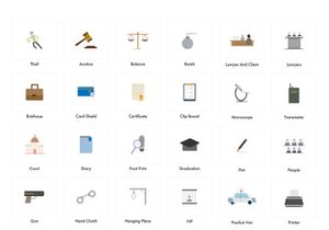 Law Color Icons