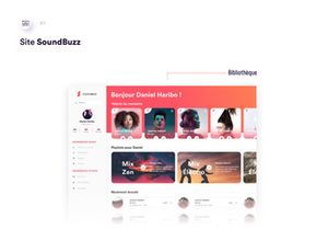 SoundBuzz Music App Free UI Kit