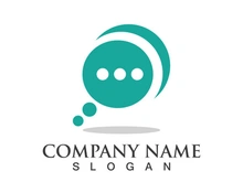 message bubble logo and symbol speech icon illustration