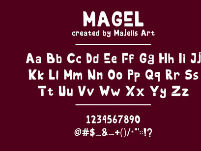 MAGEL font