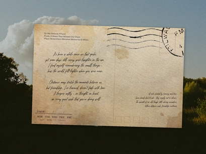 Blessing Blues | Vintage Handwritten