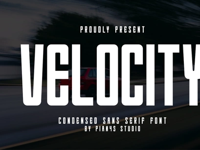 Velocity - Condensed Sans Serif