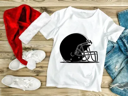 American football helmet illustration