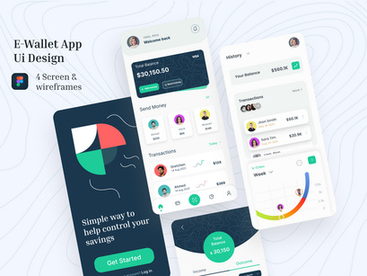 E-Wallet App Ui Design