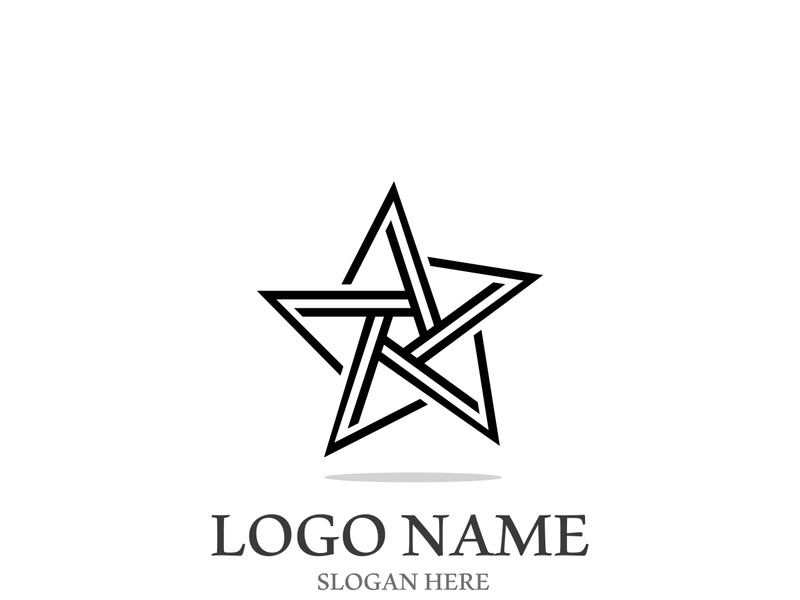 Star icon template vector illustration design