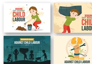 12 World Day Against Child Labour Illustration