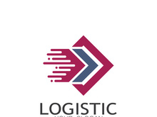 logistics logo icon illustration vector design  distribution symbol  delivery of goods  economy  finance