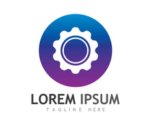 Gear logo with a creative idea.