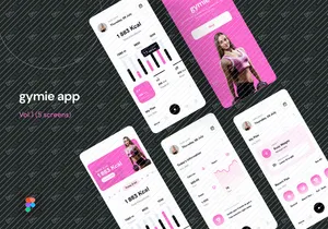 Gym Fitness App UI Kit - Part 01