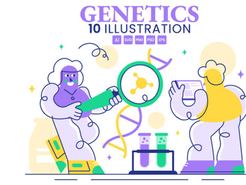 10 Genetics Research Illustration preview picture