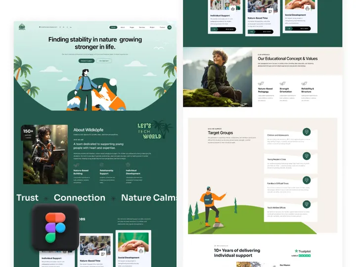 WildLife - Landing Page Figma Design