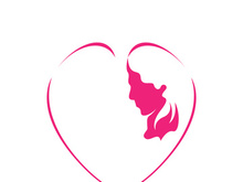 Beauty Lactating Mom Baby logo illustration