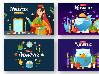 17 Happy Nowruz Day Illustration