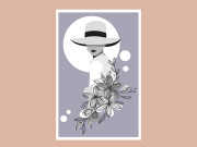 portrait woman, Poster beauty girl