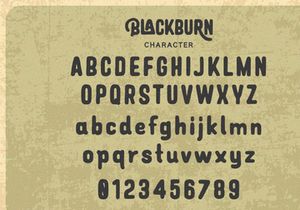 Blackburn - Vintage Font