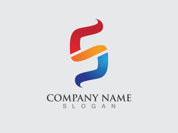 S letter logo initial company name preview picture