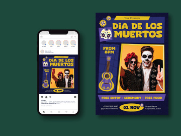 Dia De Los Muertos Flyer preview picture