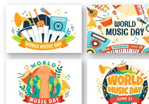 13 World Music Day Illustration