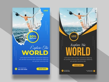 Travel Agency Instagram Story Template Ver-5 preview picture