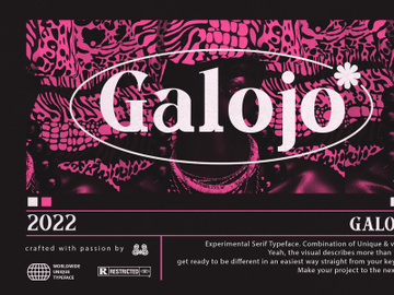 Galojo - Modern Serif Typeface preview picture
