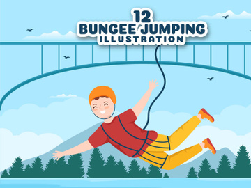 12 Bungee Jumping Illustration preview picture