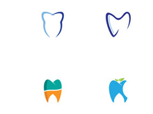 Dental abstract logo. Dental Health, dental care and dental clinic. Logo for health, dentist and clinic.