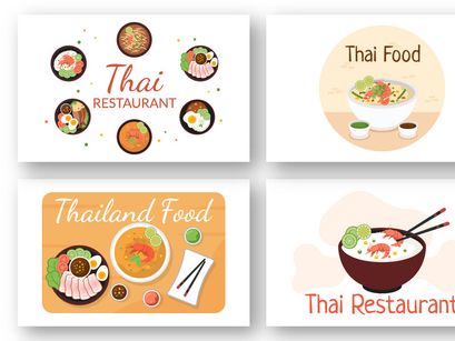 11 Traditional Thai Food Illustration