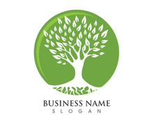 Tree icon logo template