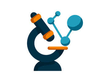 Physics Atom Flat illustration preview picture