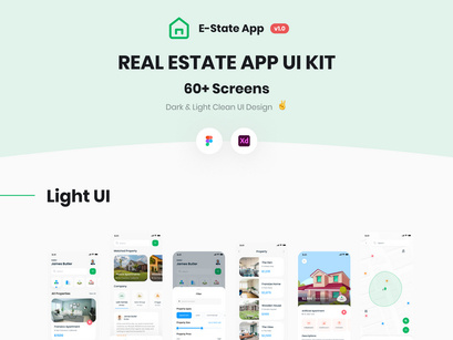 E-State | Real Estate App UI Kit