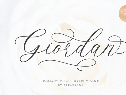 Giordan - Romantic Calligraphy Font