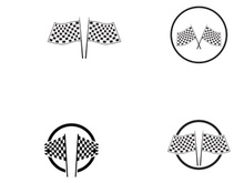Racing flag logo