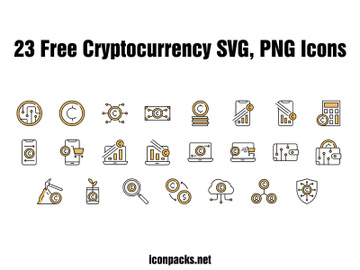 23 Free Cryptocurrency Icons preview picture
