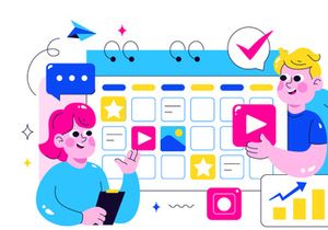 10 Social Media Content Planning Illustration