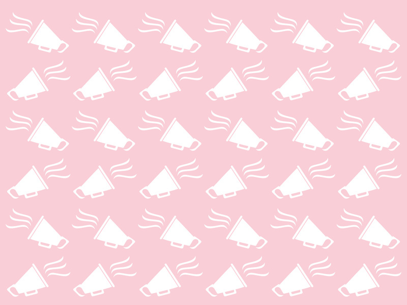 Seamless pattern megaphone vector