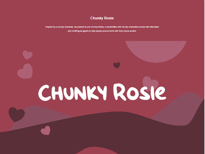 Chunky Rosie - FREE FONT