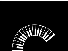 Keyboard piano vector Musical instrument illustration design template